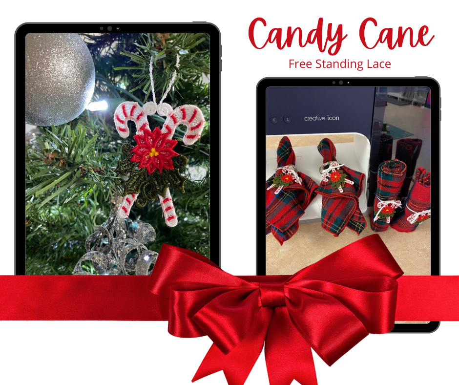 Candy Cane Free Standing Lace