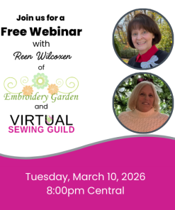 Webinar Recording - Embroidery Garden March 2026